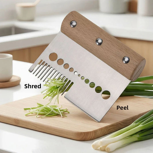 Multi-Blade Scallion Shredder | 304 Stainless Steel Julienne Tool Vegetable Shredder Oasis Select Default Title