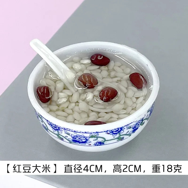 Miniature Chinese Desserts Dollhouse Bowl Food Mini Pretend Doll