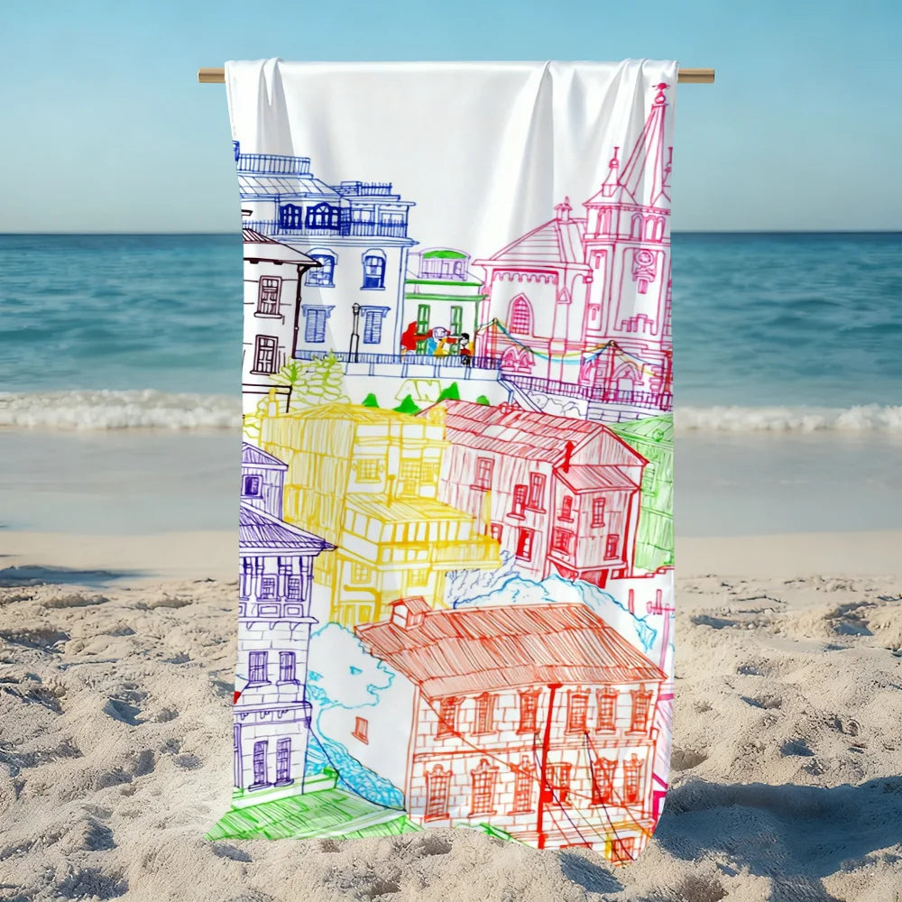 Quick-Dry Beach Towel – Soft, Colorful, Lightweight | 11 Sizes Quick-Dry Beach Towel Peaceful Pleasures Health and Wellness
