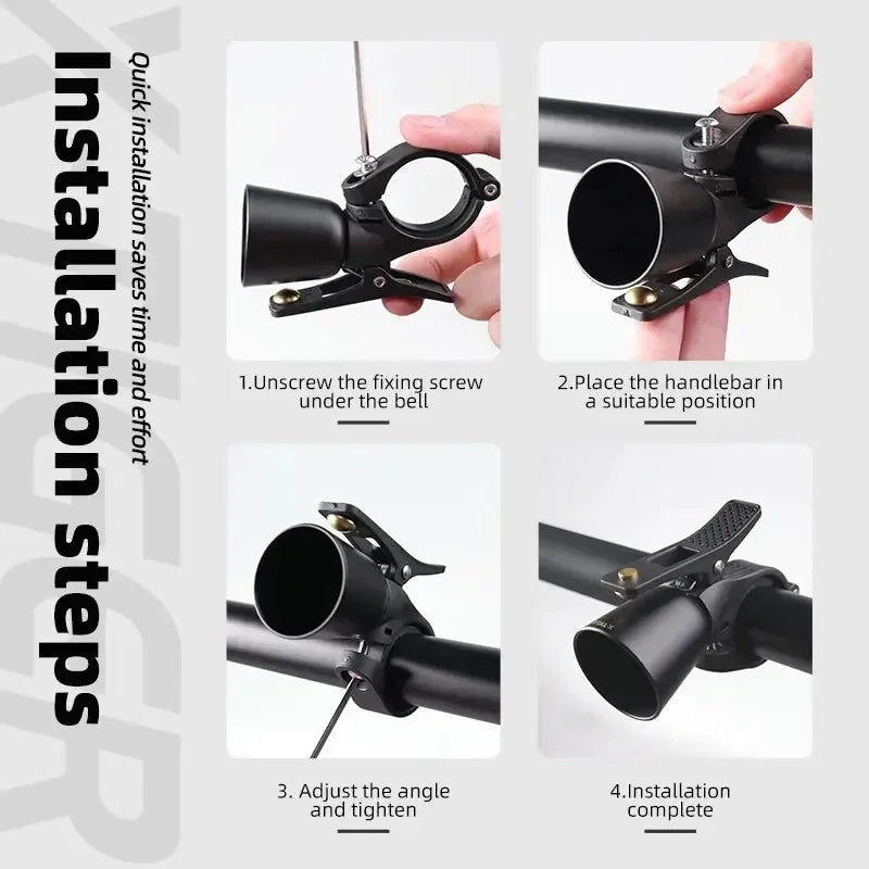 X-TIGER Classic Stainless Steel Bicycle Bell | Crisp Sound