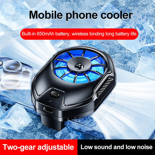 Cooler For Cell Phone Cooler Fan Gaming Mobile Fan Rechargeable Portable Fan Cooling Fan For Phone Radiator For Phone Shark Fan Peaceful Pleasures Health and Wellness