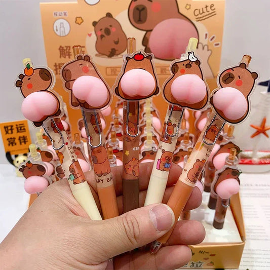 Cartoon Capybara Gel Pen – Kawaii Aesthetic Stationery Novelty Gel Pen Oasis Select China Mainland