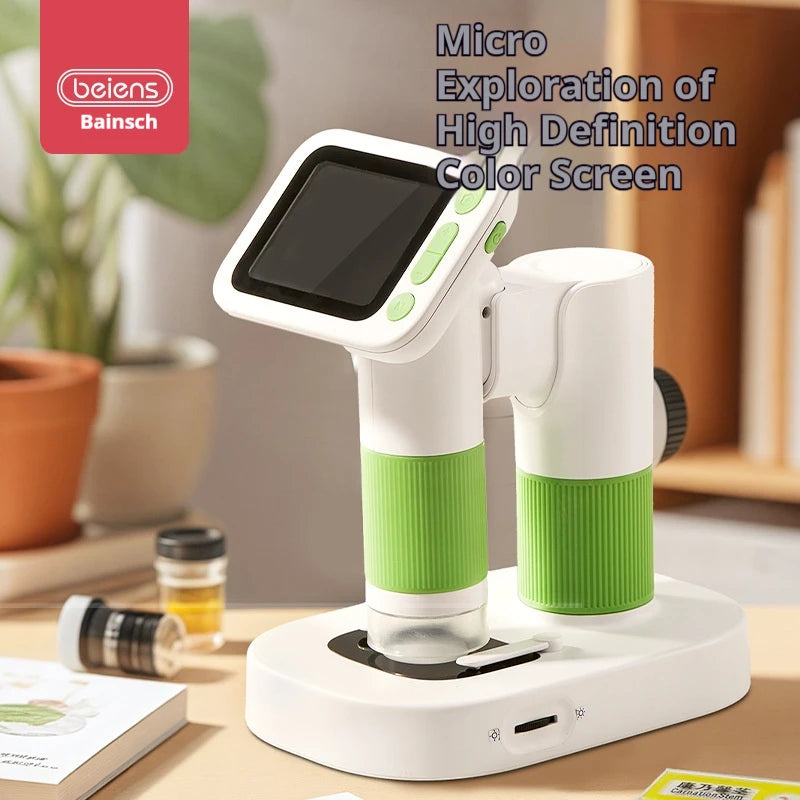 Microscope Children's Science Experiment Optical Portable Bacterial Viewing Gift Peaceful Pleasures Health and Wellness