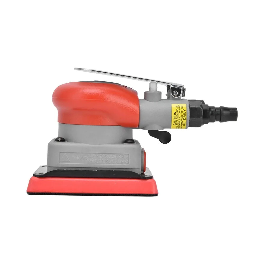 Heavy Duty 75x100mm Pneumatic Square Sander Alloy Steel for Carpentry Woodworking Professionals Peaceful Pleasures Health and Wellness Red
