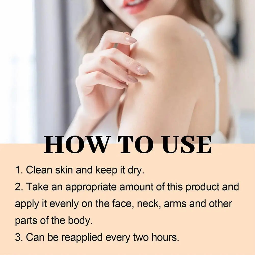 Sunscreen Lotion Spf100 Moisturizing Refreshing Light,Non Greasy,Prevent Facial And Body Sunburn Solar Blocker Facial Sunscreen Peaceful Pleasures Health and Wellness