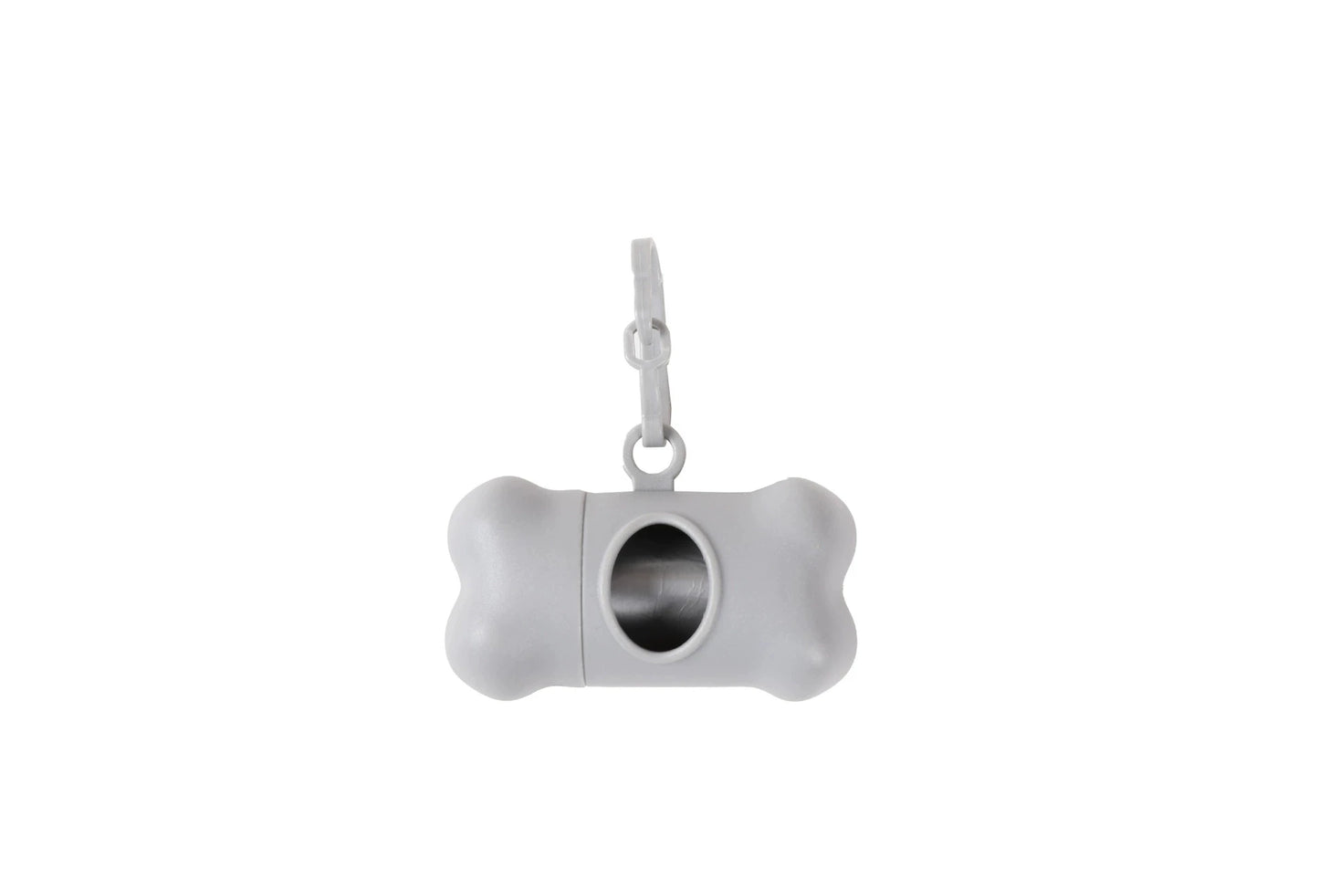Bone-Shaped Dog Poop Bag Dispenser with Leash Clip