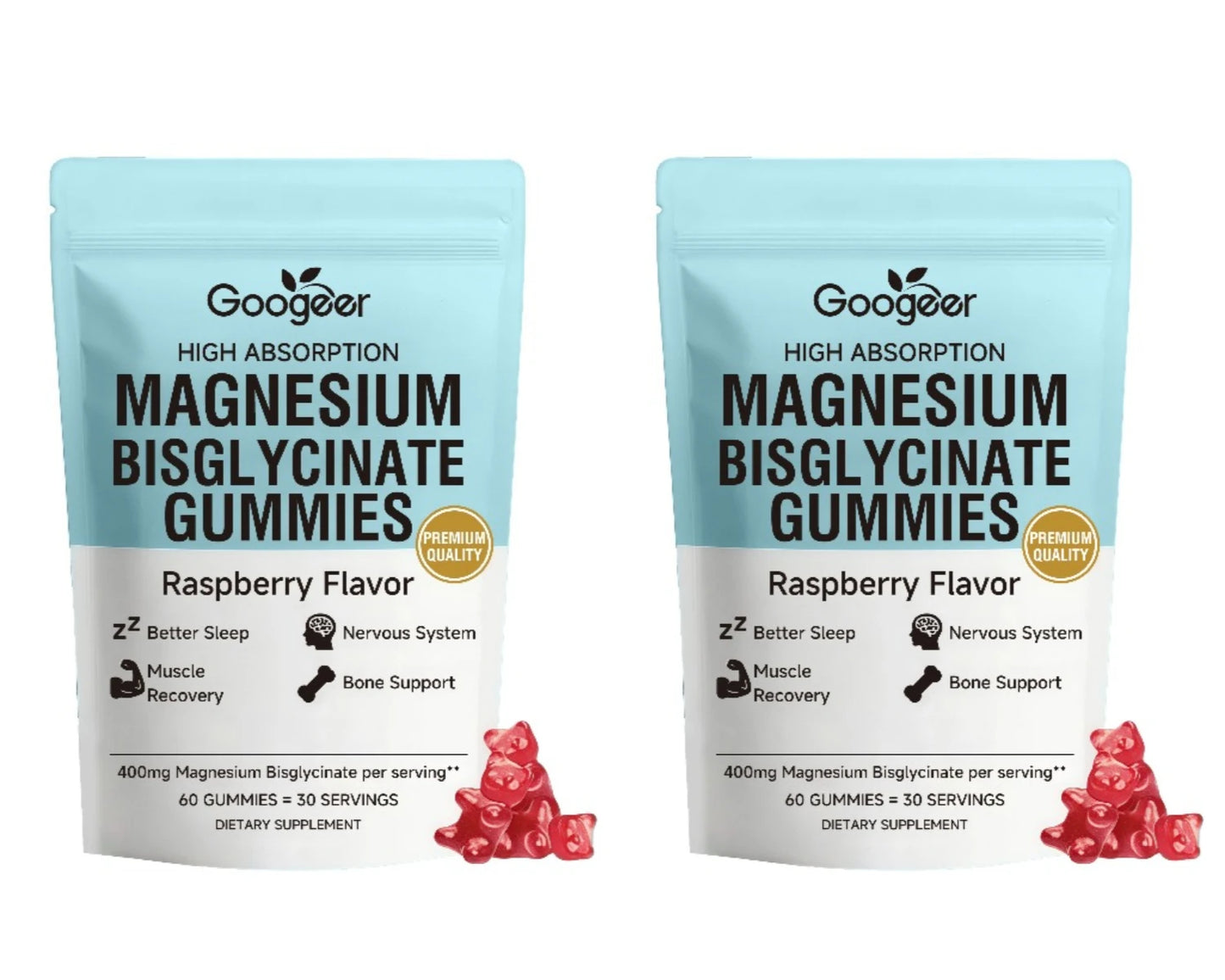 Magnesium Bisglycinate Gummies with D3 & Zinc | 60ct