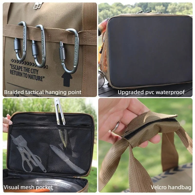 Large 40L Folding Camping Storage Bag – Tactical Gear Organizer