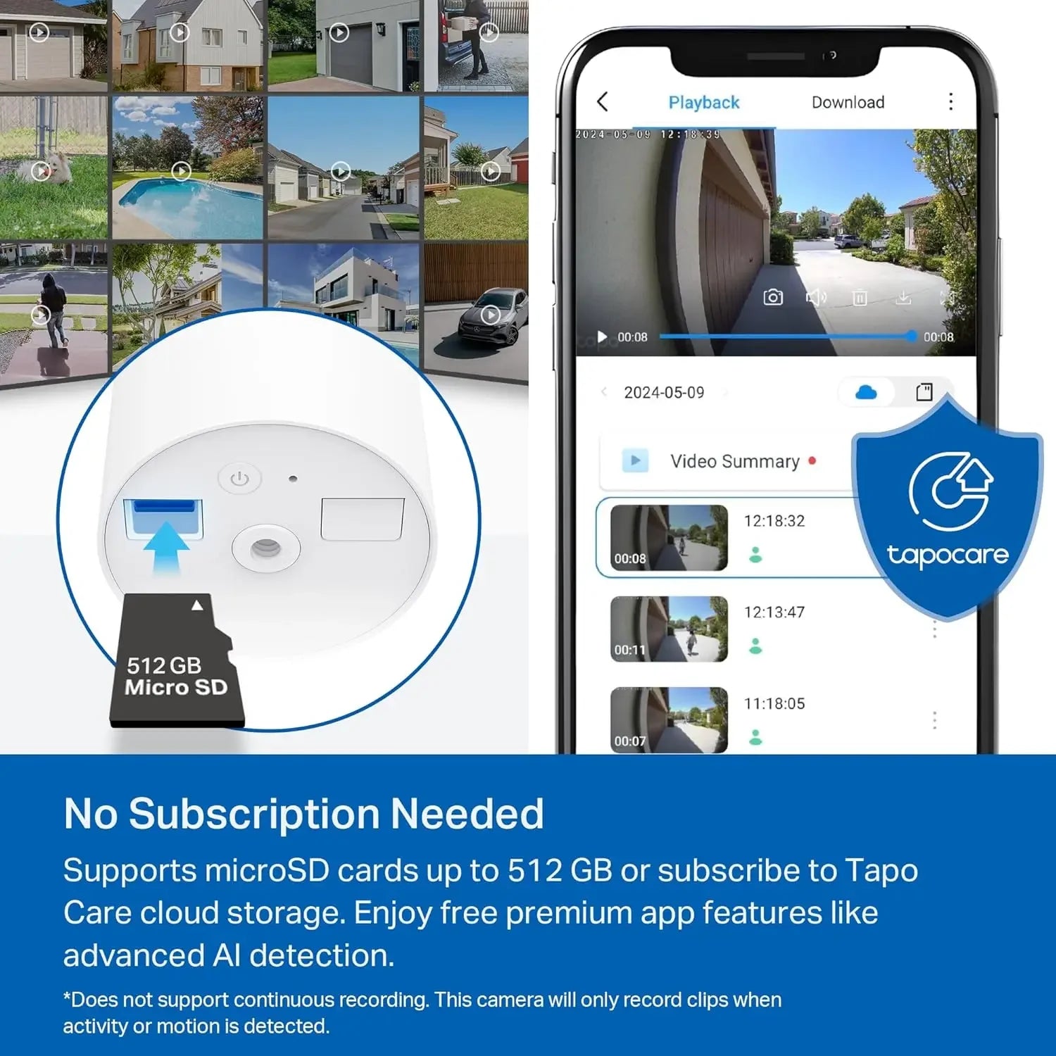 1080p Outdoor Wireless Security Camera with Solar Power, Person Detection, Local/Cloud Storage, Alexa & Google Assistant Peaceful Pleasures Health and Wellness