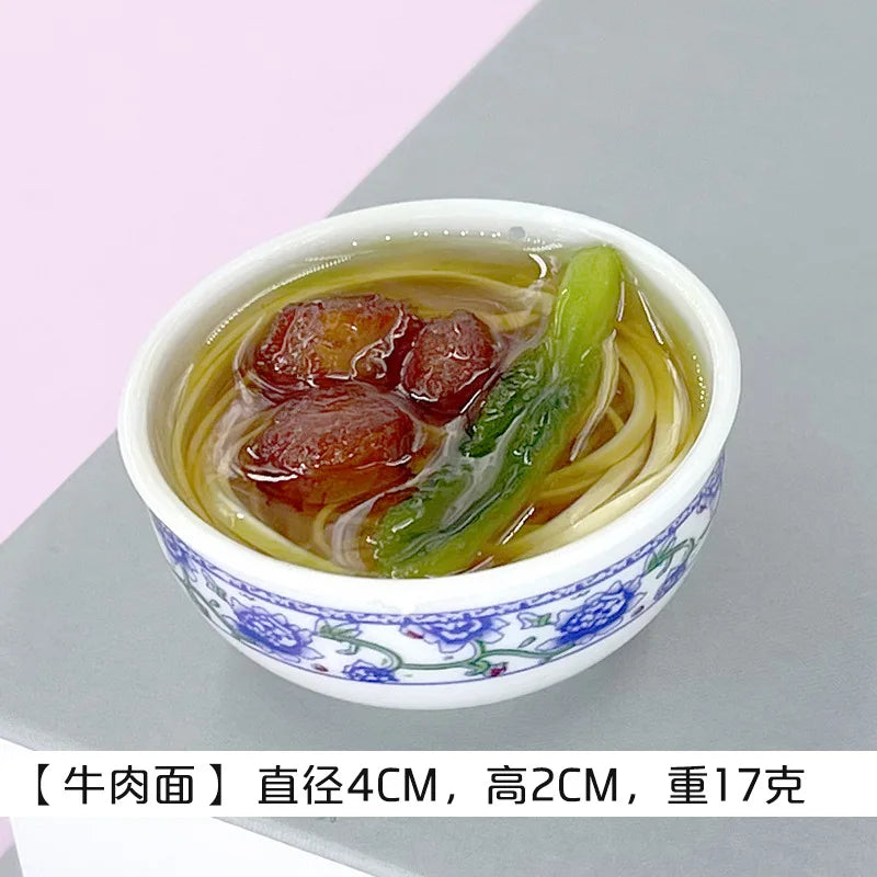 Miniature Chinese Desserts Dollhouse Bowl Food Mini Pretend Doll