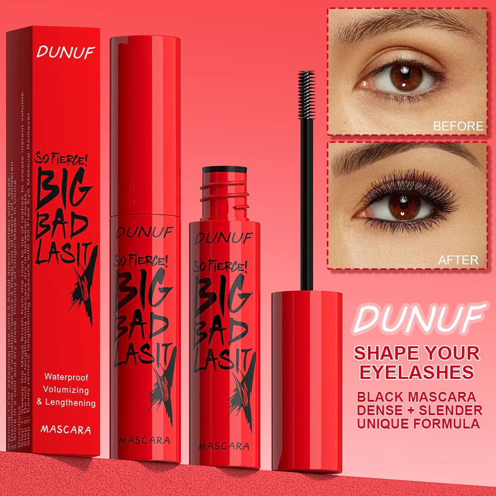 DUNUF Waterproof Mascara – Long-Lasting, Curl & No Smudge