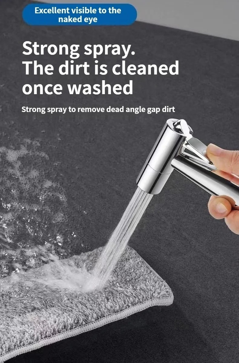 Handheld Bidet Sprayer & Retractable Faucet Hose Extender