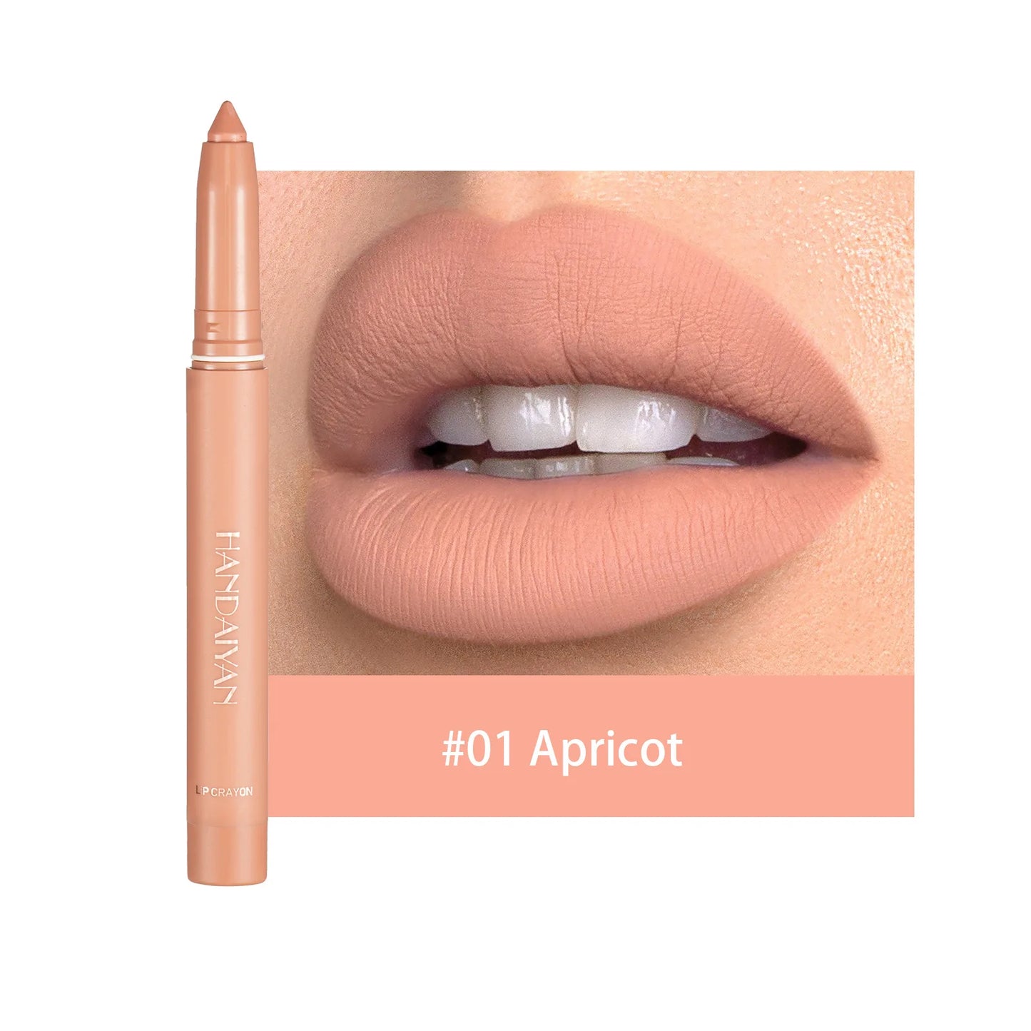 Handaiyan 12-Shade Matte Lipstick Pen – Waterproof Lip Liner
