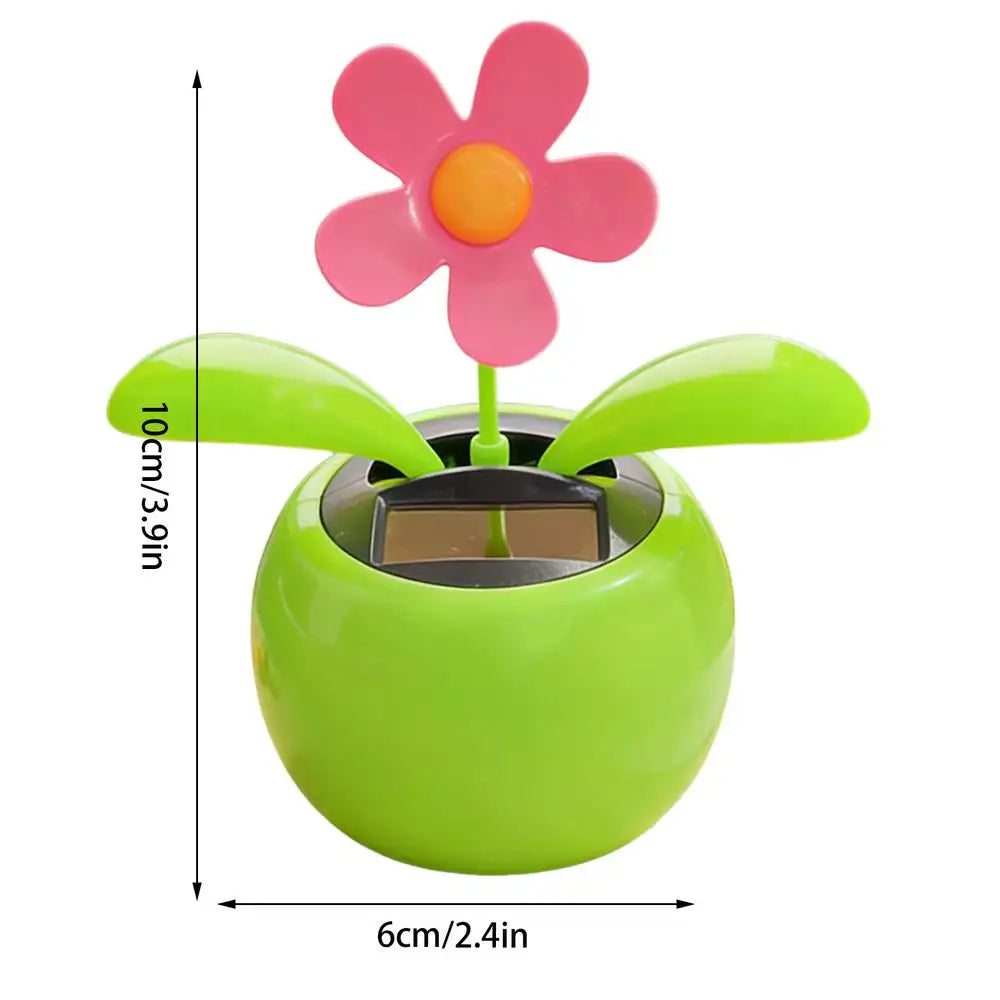 Solar Dancing Sunflower Car Dashboard Ornament | Auto Swing