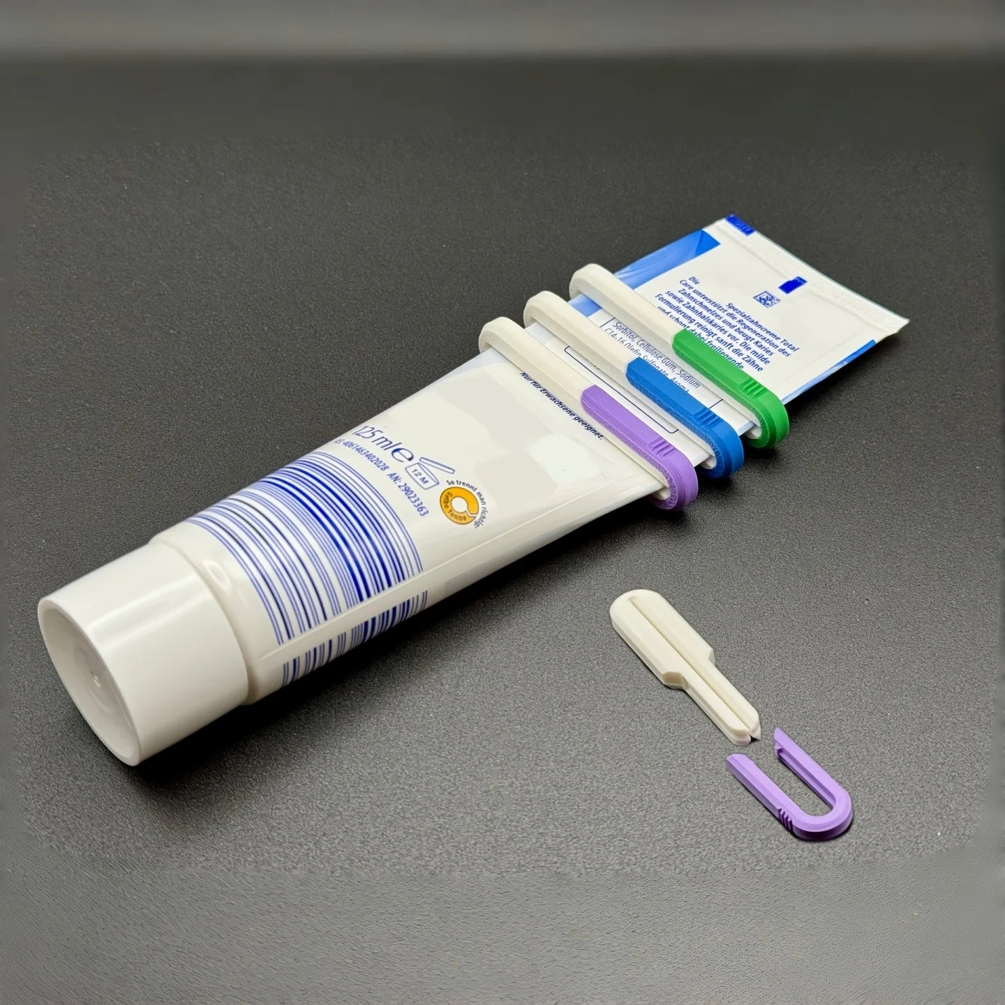 Three-Piece Multifunctional Toothpaste Squeezer Set, Durable Design for Easy Dispensing, Perfect for Daily Use Peaceful Pleasures Health and Wellness