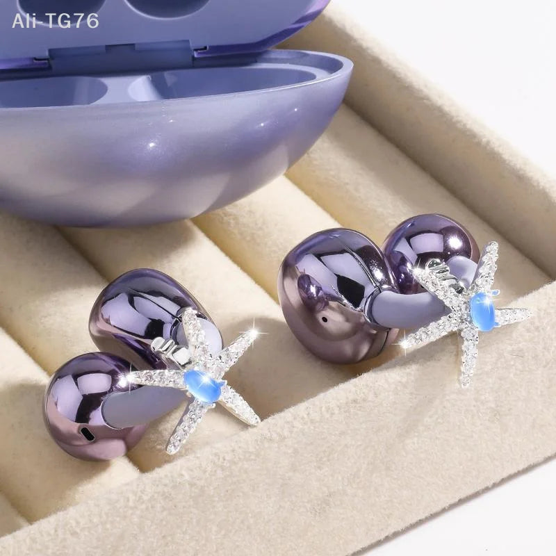 Butterfly Tassel Rhinestone Ear Clips | Non-Piercing Jewelry