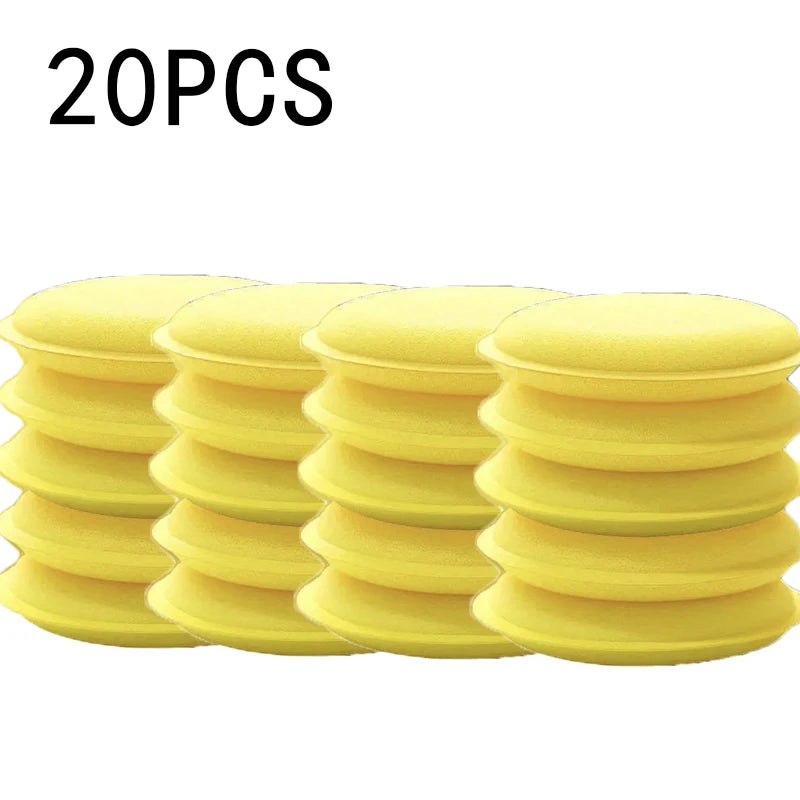 20-Pack Car Wax Foam Sponge Applicator Pads 10CM | Detailing
