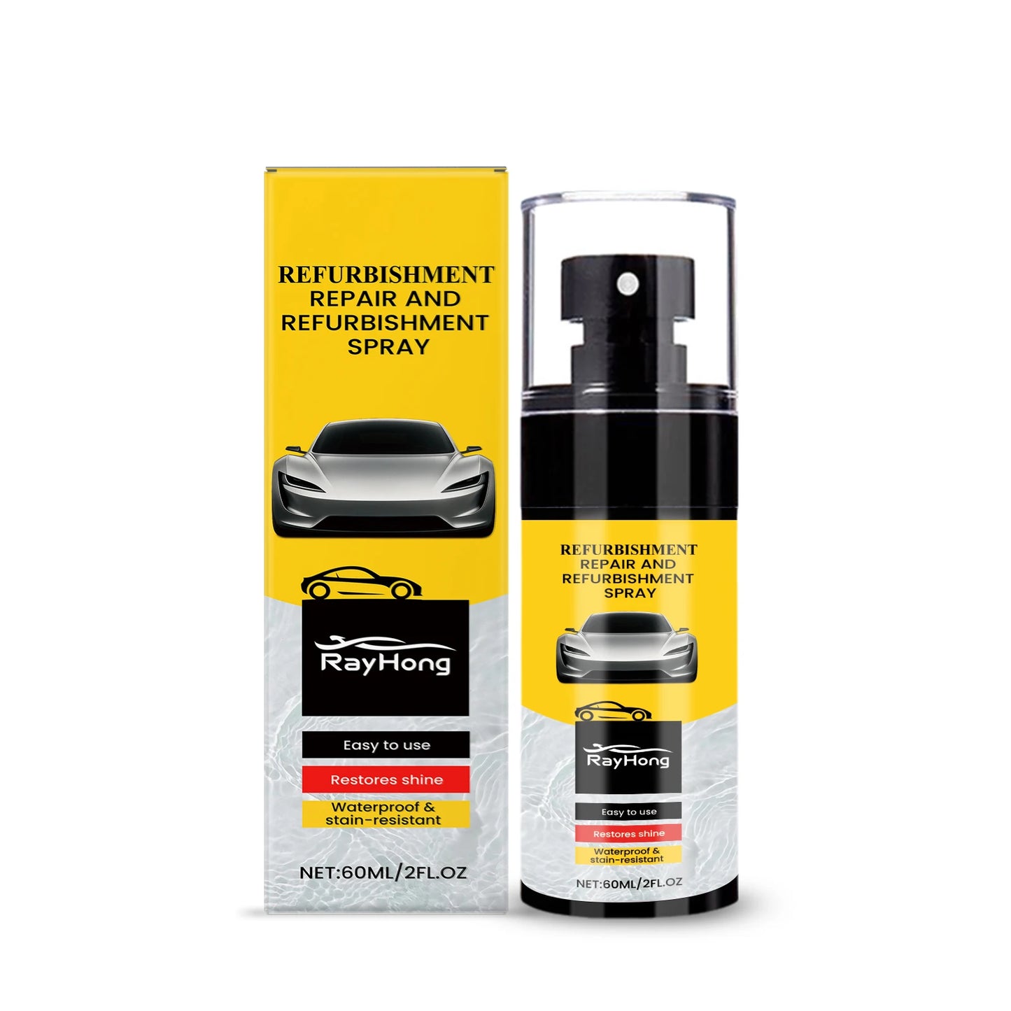 RayHong Car Interior Plastic Restorer Coating Spray