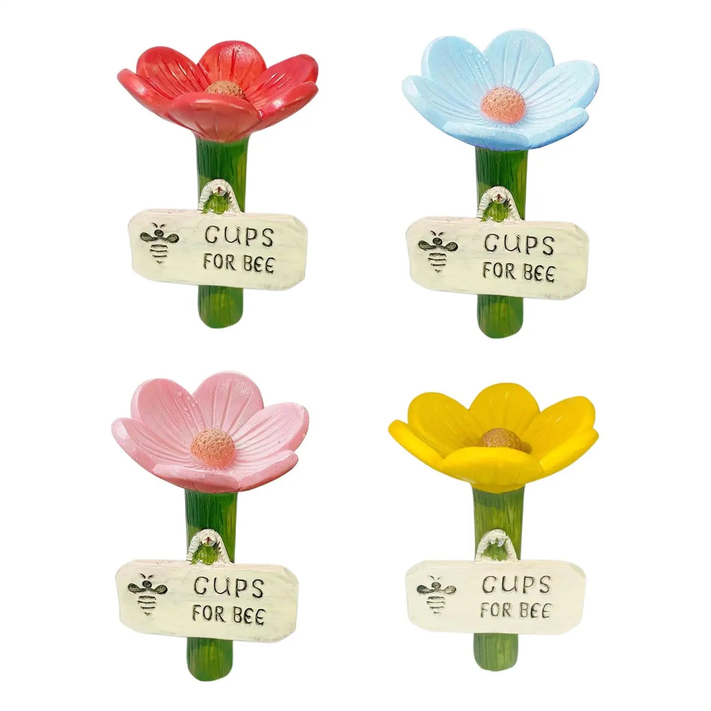 Bee Bath Bowl & Butterfly Pollinator Feeder | Flower Design