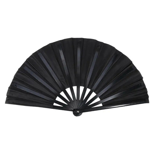 Chinese Style Solid Folding Fan Cloth Blank Plastic Handheld Fan Antiquity Taichi Dance Performance Morning Exercise Accessories Peaceful Pleasures Health and Wellness