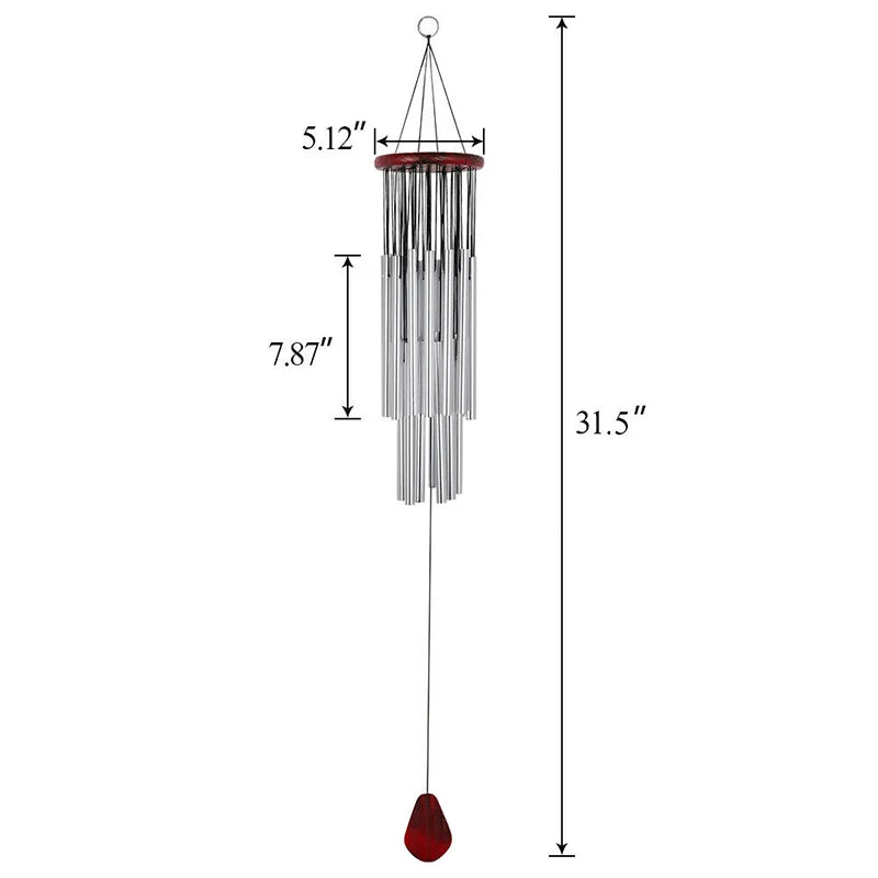 Wind Chimes Outdoor Large Deep Tone Hanging Ornament Garden Home Mobiles Wind Chimes Windchime Outdoor Garden Home Peaceful Pleasures Health and Wellness
