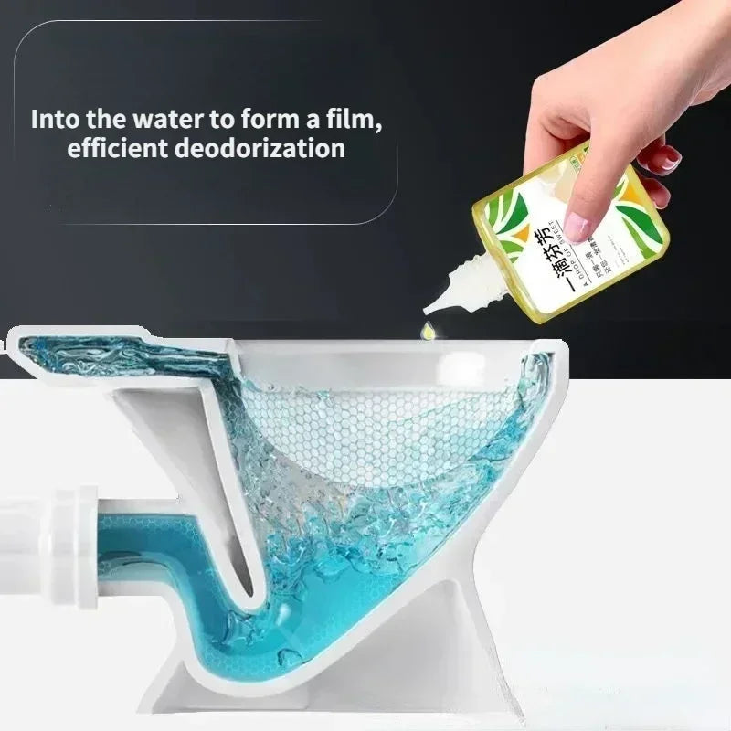 One-Drop Fragrance Toilet Air Freshener - Fast Odor Eliminator Concentrated Deodorant for Bathroom Drain Pet Areas Multi-Scene Peaceful Pleasures Health and Wellness