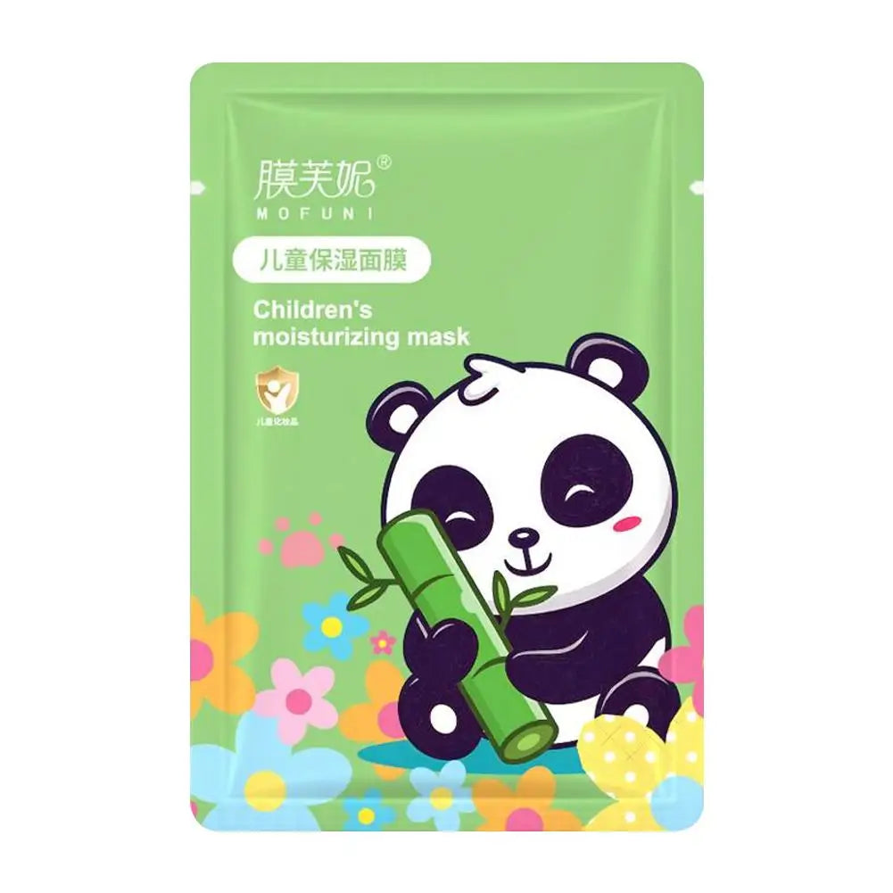 Animal Character Face Mask – Hydrating Hyaluronic Acid Sheet Mask for Kids & Teens Peaceful Pleasures Health and Wellness panda-1pc