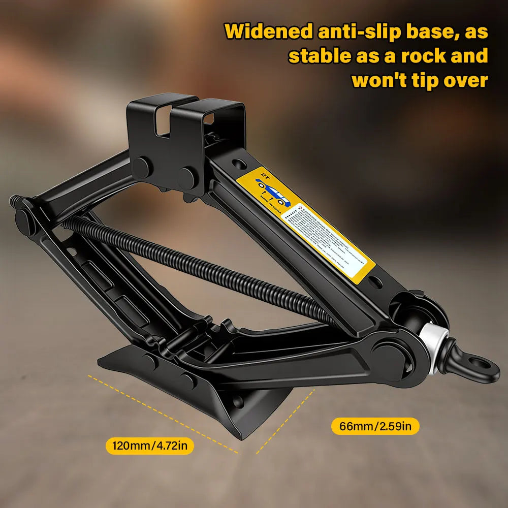 2.5T -1.5T car jacks 2 in 1 Manual Lift Jack Car Repair Tool Lifting Tool with Labor-saving Ratchet Wrench Foldable Jack for Car Peaceful Pleasures Health and Wellness