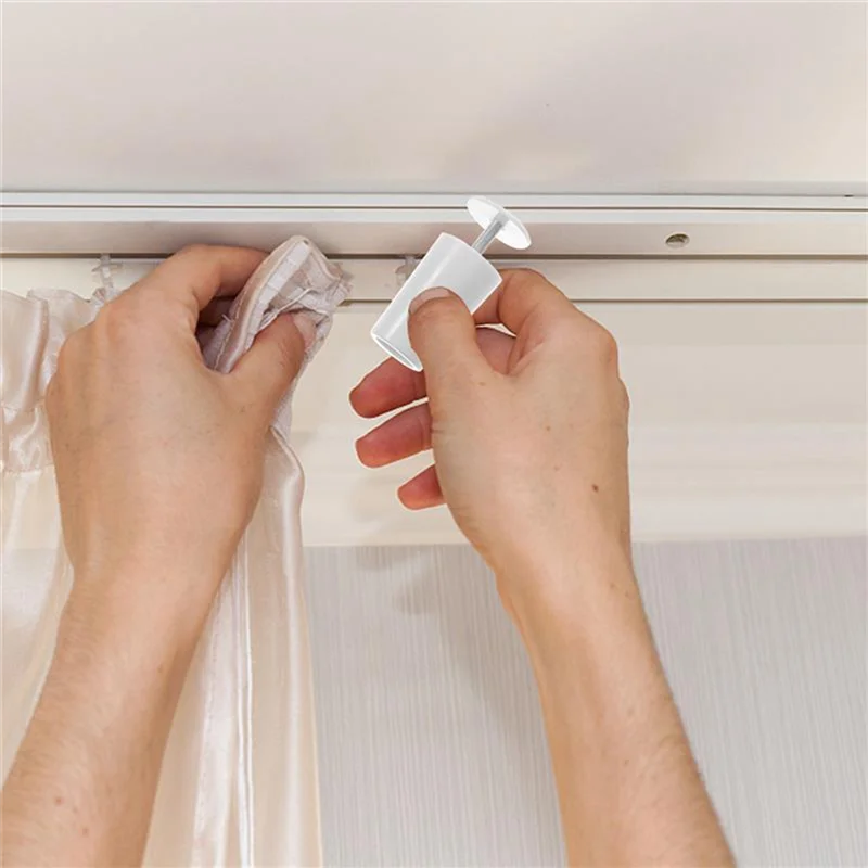 Roller Blind Stopper Clips 8-Pack White | Window Shutter Repair