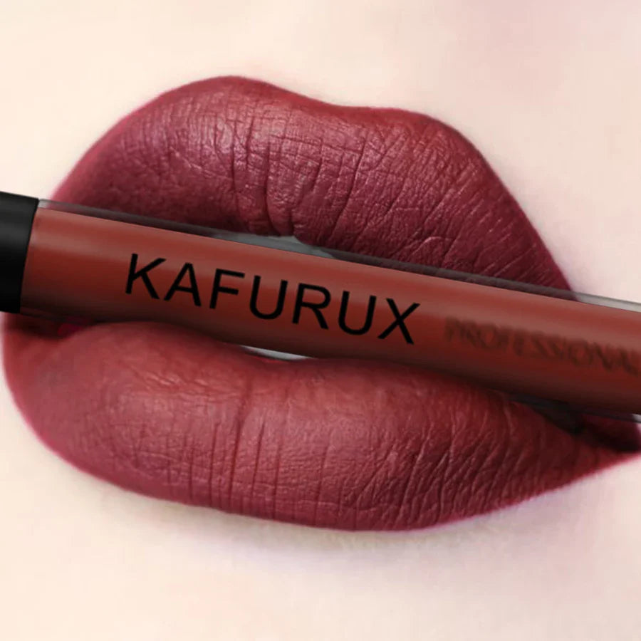 KAFURUX Matte Liquid Lipstick – Velvet, High Pigment, Waterproof