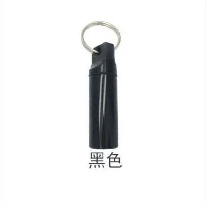 Waterproof Aluminum Pill Box Keychain Carabiner | Travel Case