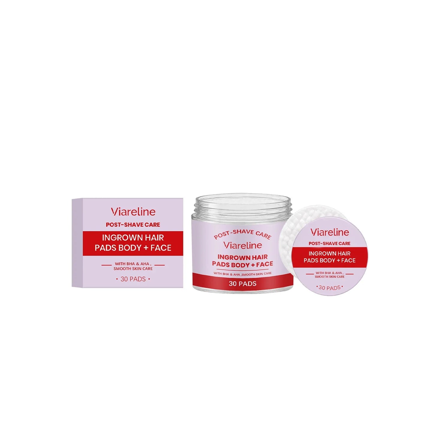 After Shave Toner Pads – Hydrating Anti-Ingrown Hair 30 Pcs
