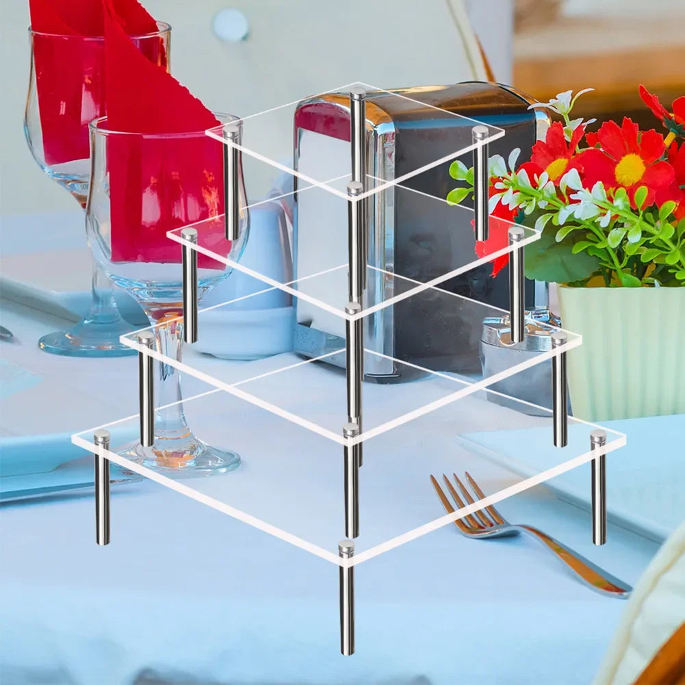 15 20 25 Acrylic Cake Stand Cupcake Dessert Table Display Birthday