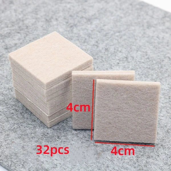 Felt Furniture Leg Pads 18–128pcs | Self-Adhesive Floor Protectors