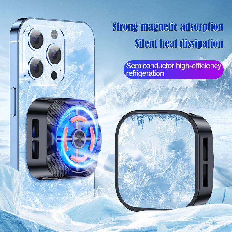 Semiconductor Mobile Phone Radiator Fan Cooler For Phone Cooling Fan Processor Cooler Phone Fan Cooler Gamer Cell Phone Peaceful Pleasures Health and Wellness