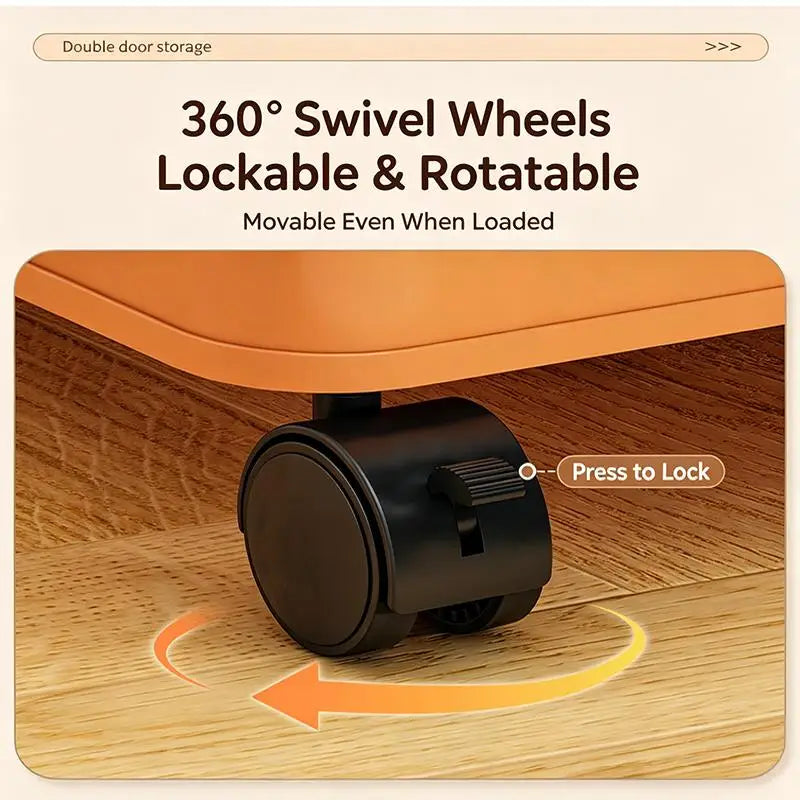 Foldable Plastic Storage Box with Wheels – Large Organizer Rolling Storage Box Peaceful Pleasures Health and Wellness
