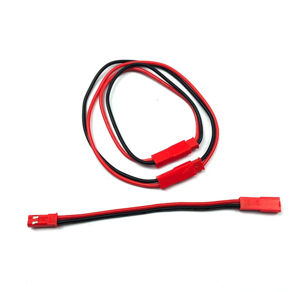10Pcs RC Model JST 2-Pin Male to Female Connector Plug 22AWG Soft silicone 2p Extension Wire Cable for Battery RC Model Parts Peaceful Pleasures Health and Wellness