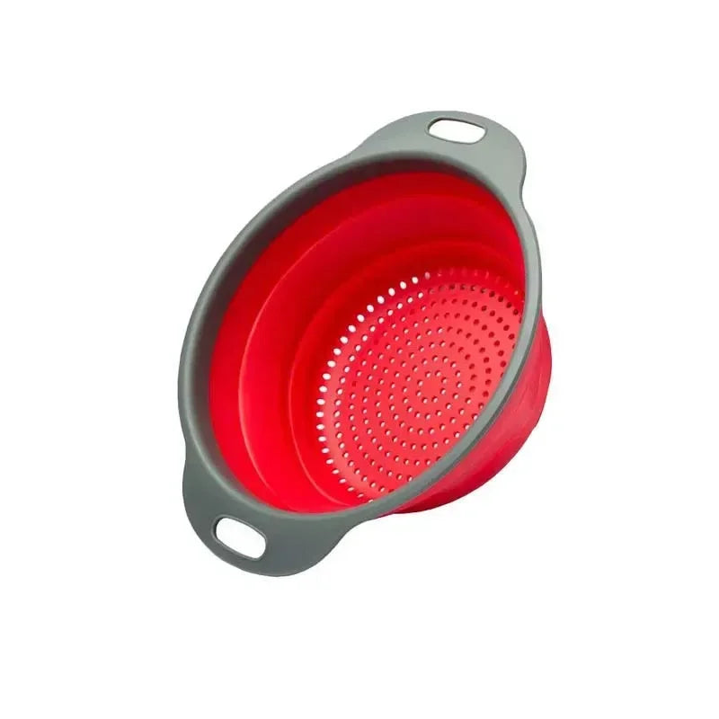 Foldable Silicone Colander Vegetable Washing Drain Basket