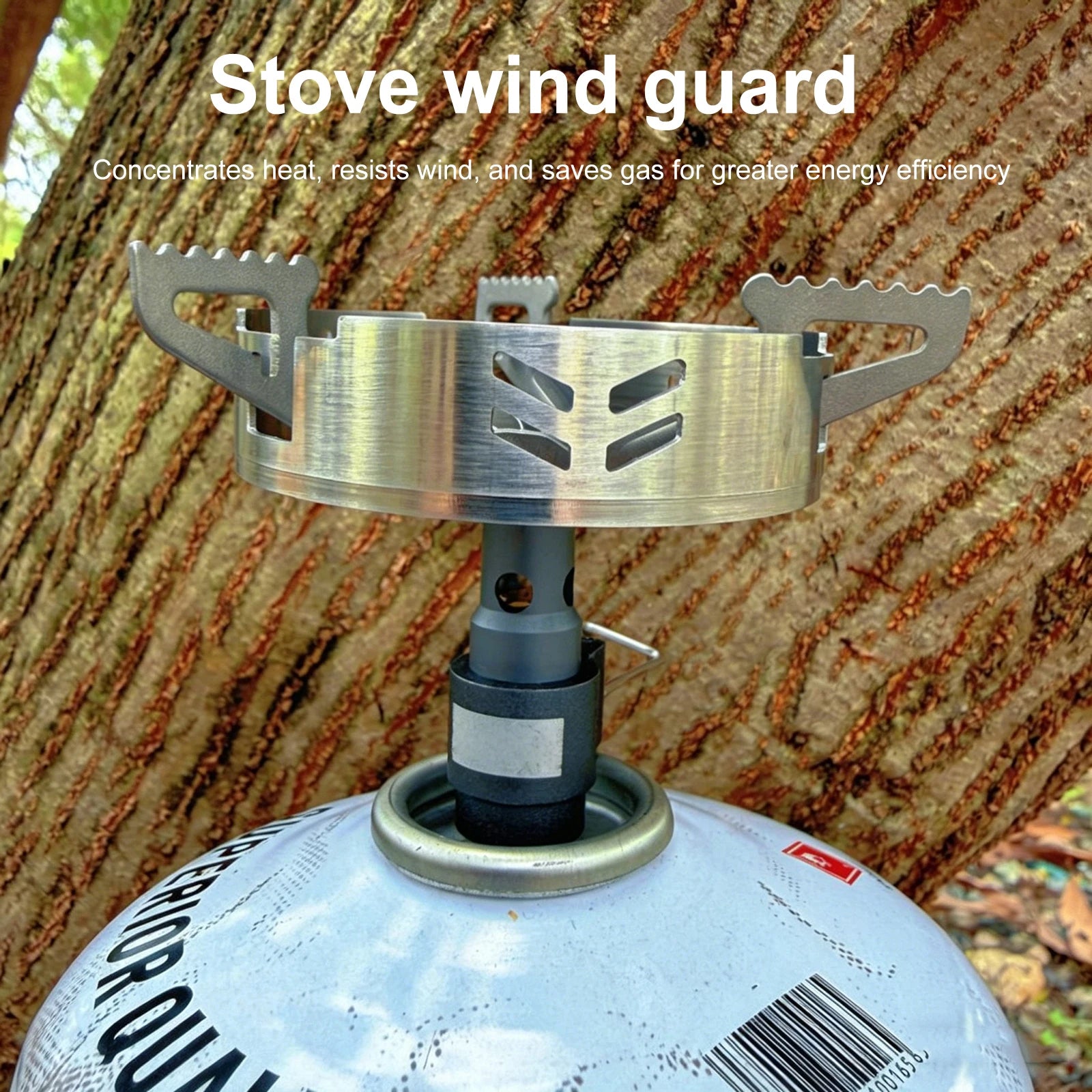 Gas Stove Windshield Ring Fit for BRS-3000T SOTO-310 Stainless Steel Gas Stove Windproof Rings Ultralight (Stoves Not Included) Peaceful Pleasures Health and Wellness