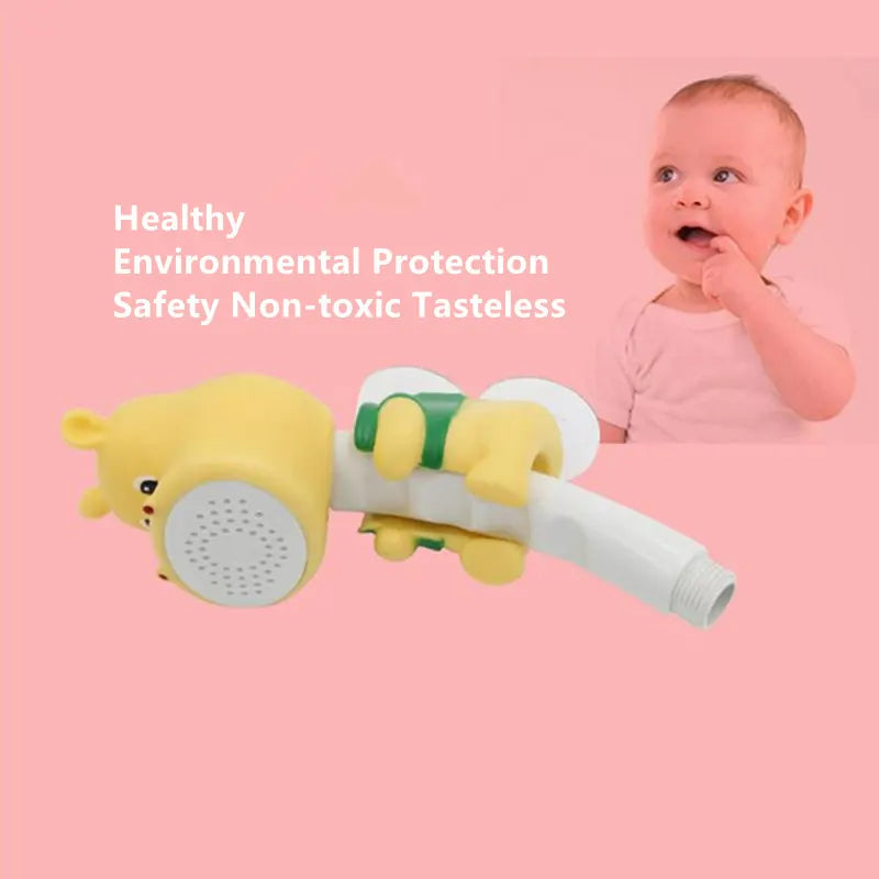 Cartoon Kids Shower Head with Suction Cup | Baby Bath Spray