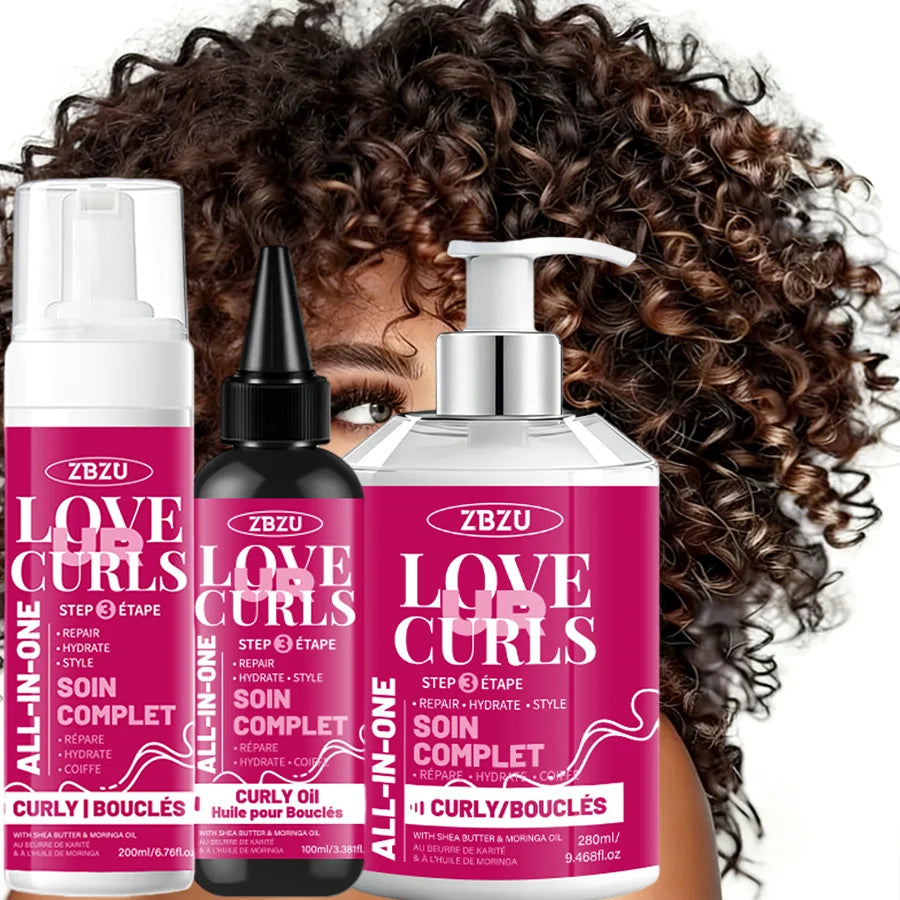 Argan Oil Curl Styling Cream 3-Pack – Waves, Shine & Elasticity