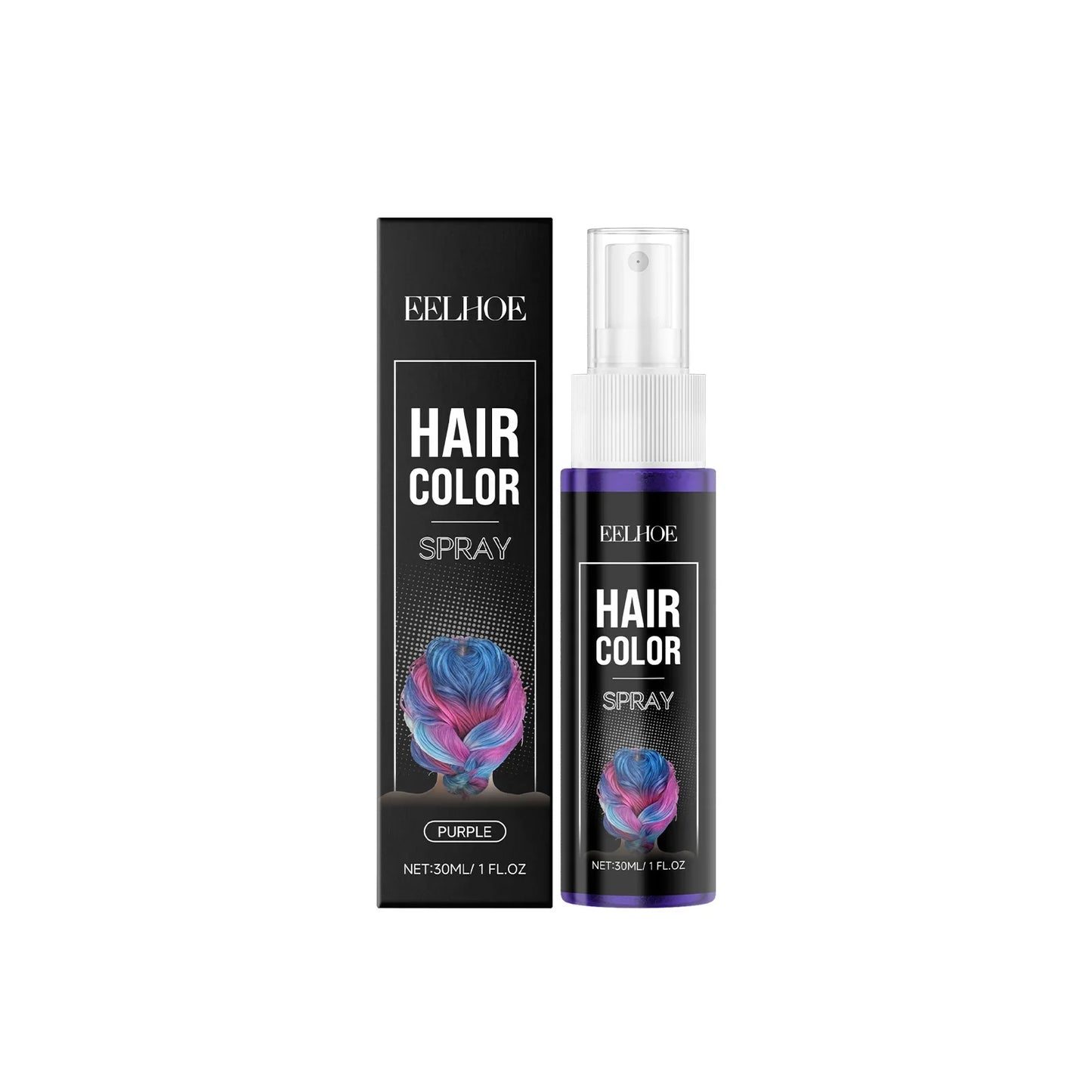 Purple Temporary Hair Color Spray – Washable & No Damage 30ml