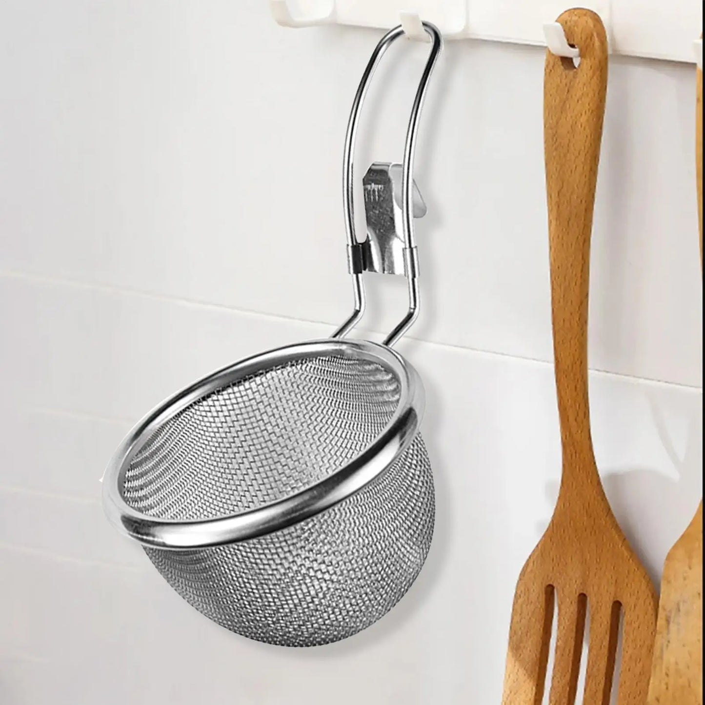 304 Stainless Steel Mesh Strainer Colander Scoop – Hot Pot & Frying