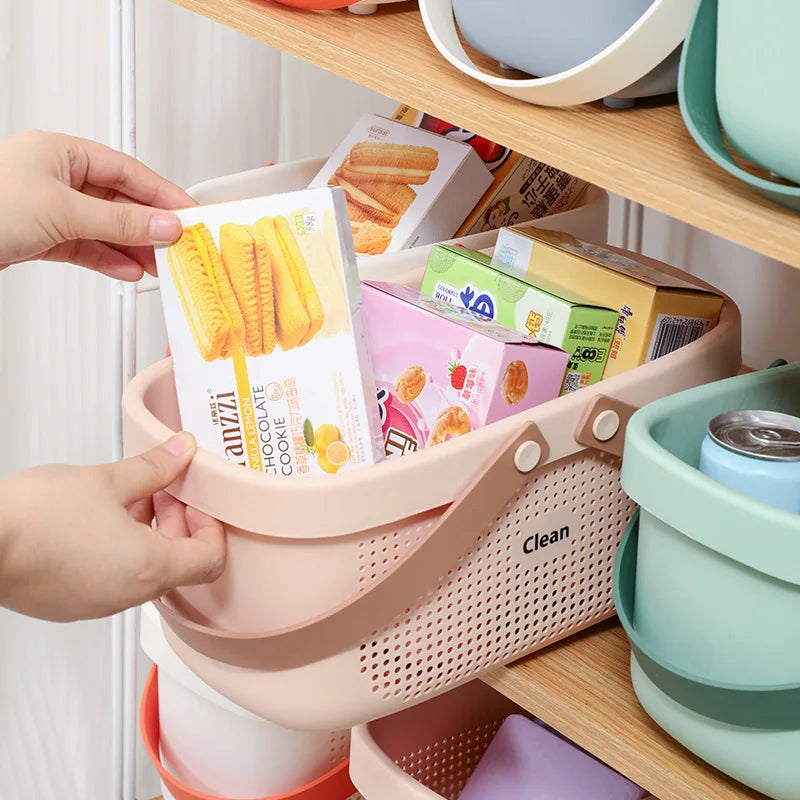Portable Shower Caddy Basket with Handle | Bathroom Organizer Storage Caddy Basket Peaceful Pleasures Health and Wellness