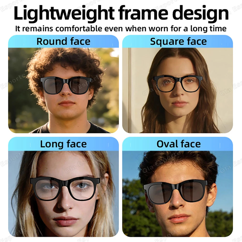 Fashion New Wireless BT Call Outdoor Sports Waterproof Multifunctional Smart Glasses Music Playback Anti-UV Smart Sunglasses Peaceful Pleasures Health and Wellness