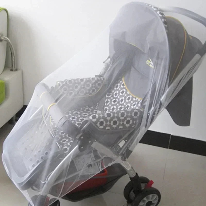 Baby Stroller Mosquito Net Encrypted Mesh Full Cover Insect Protection Breathable Adjustable Mosquito Net for Stroller Car Seat Peaceful Pleasures Health and Wellness