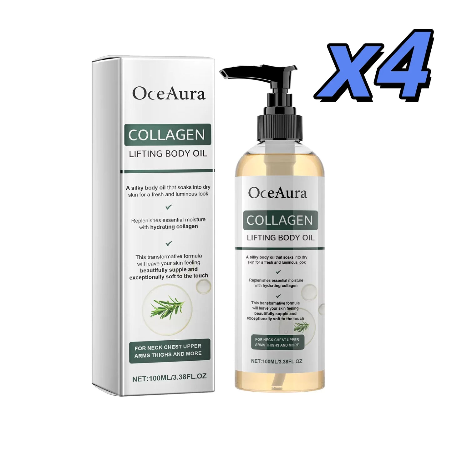 OceAura Collagen Body Oil – Firming, Anti-Aging & Hydrating 100ml