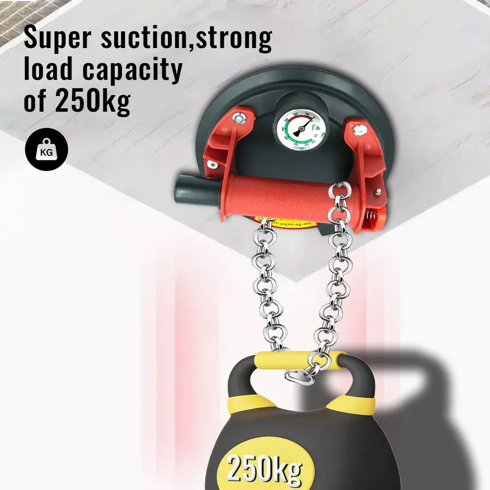 8 Inch Vacuum Suction Cup 250KG Lifting Capacity Heavy Duty Industrial Lifter for Granite Tile Glass Peaceful Pleasures Health and Wellness