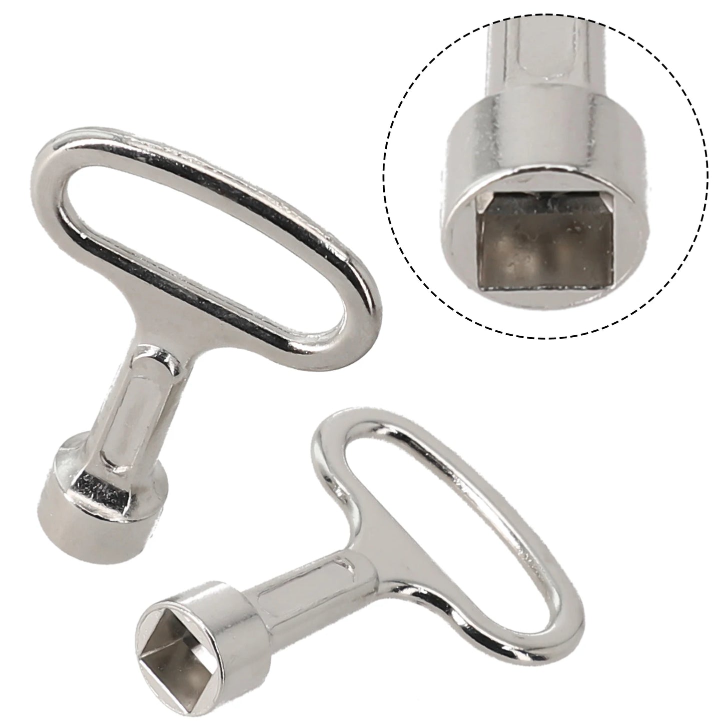 Square Key Water Tap Vent Heating Cabinet Door Lock Turn Tongue