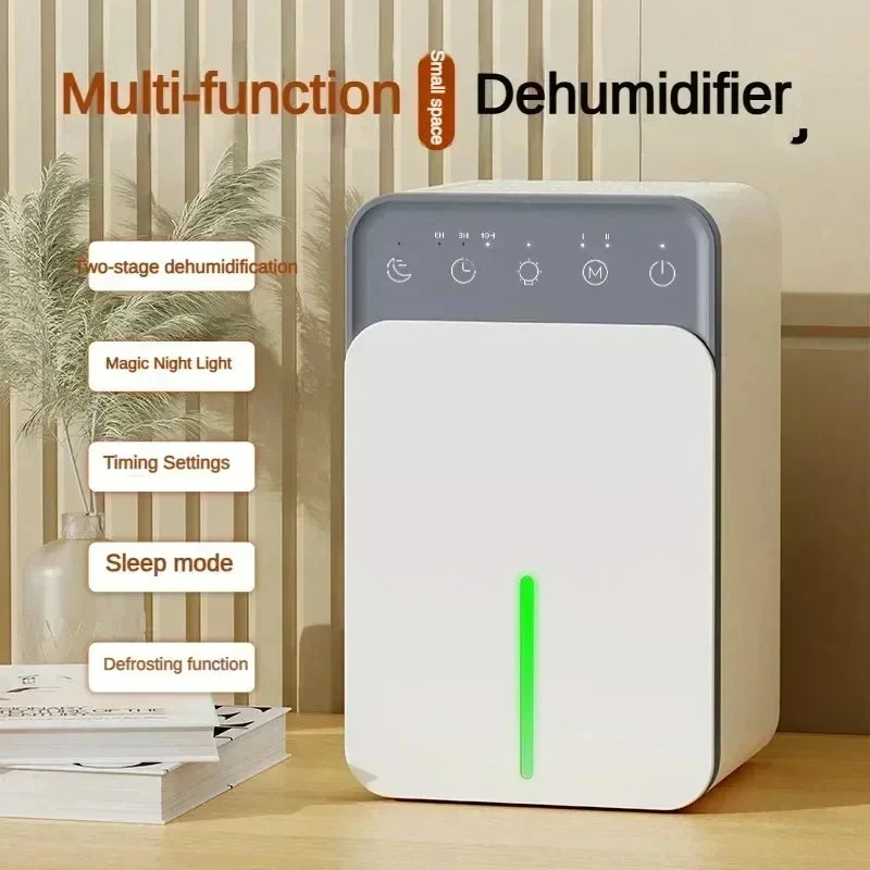 Intelligent Portable Dehumidifier with Deodorizing, Moisture Absorbing Mold Eliminator for Bedroom Office Dampness Control Peaceful Pleasures Health and Wellness